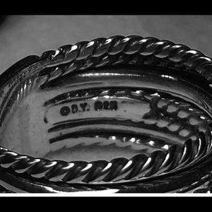 David Yurman Crossover ring pave diamonds